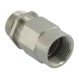 Progress MS Adapter - Nickel-plated brass with integrated cable gland