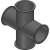 B9MP - Cross-Flange four ends