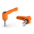 BK38.0302.INOX - Clamping lever screws, adjustable, plastic, thread stainless steel