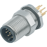 M12, series 766, Automation Technology - Data Transmission - male panel mount connector