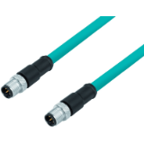 M12, series 876, Automation Technology - Data Transmission - connection cable 2 male cable connectors