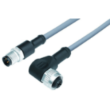 Kabelstecker M12x1  - Winkeldose M12x1 , PVC