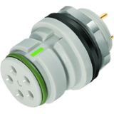 Snap-In, series 720, Connectors for Medical Applications - female panel mount connector