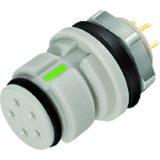 Snap-In, series 620, Connectors for Medical Applications - female panel mount connector