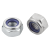 B0103 - Hexagon nuts with polyamide thread lock thin type, DIN 985