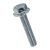BN 41200 - Hex head flange screws / bolts partially / fully threaded (DIN 6921; EN 1665), steel, cl. 8.8, zinc plated blue