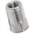 BN 25568 - Blind rivet nuts small countersunk head, semi-hexagonal shank, open end (FASTEKS® FILKO HEXPoly), steel, zinc plated with thick layer passivation