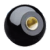 BN 20532 - Plain spherical knobs with brass boss, tapped blind hole (Elesa® PLX.B), black