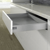 Drawer set ArciTech, 94mm, silver, left and right - Drawer set ArciTech, 94mm, silver, left and right