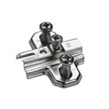 Cross mounting plate with premounted Euro screws - Cross mounting plate with premounted Euro screws