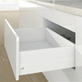 Pot and pan drawer with topside
