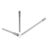 K1414 - Ball lock pins stainless steel, with headend lock