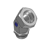 VEE-OR EO - Adjustable locknut 45° elbow