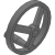 HA1-4A Hand Wheel Dished-Spoke Revolving Handle Cast Iron - Handl Wheels