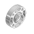 RPF/RSF-28 - Flange for female rod in die-cast aluminium